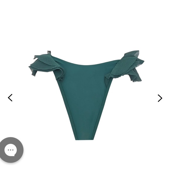 NWT Andrea Iyamah  Top and Bottom SALAMA HIGH RISE BIKINI . Green, size Small - Picture 7 of 9